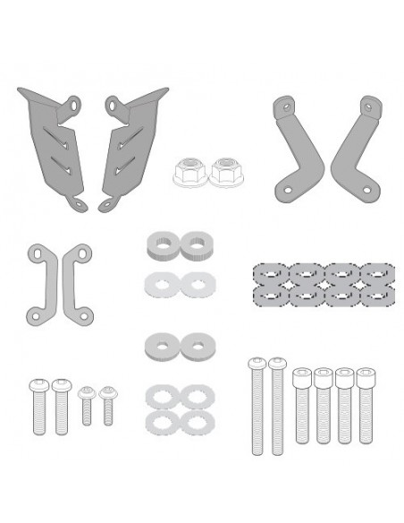 GIVI 2140KIT – Kit específico para el montaje del TE2140 sin el adaptador 2140FZ para la maleta posterior