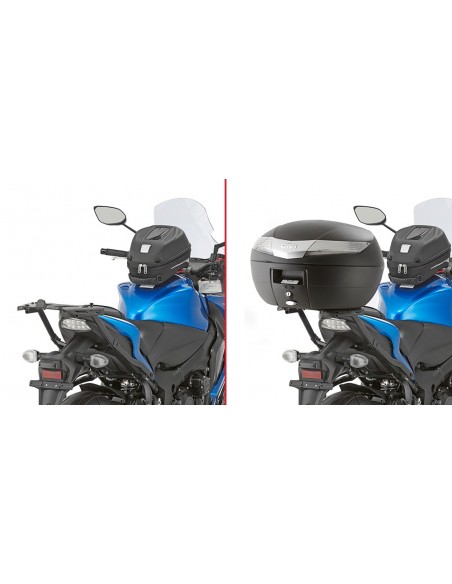 GIVI 3110FZ – Adaptador posterior específico para maleta MONOKEY® o MONOLOCK® A combinar con las parrillas MONOKEY® M5, M7,