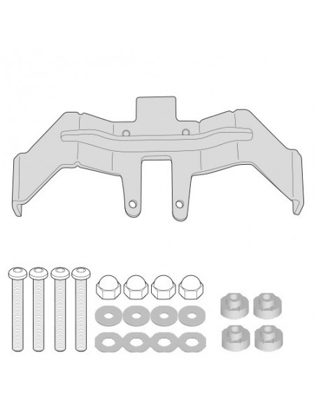 GIVI 3110KIT – Kit específico para el montaje del TST3110 sin el adaptador 3110FZ para la maleta posterior