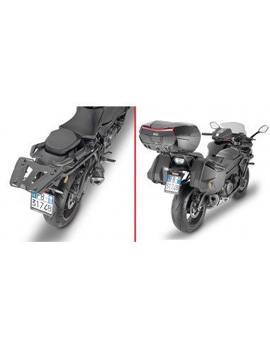 GIVI 3121FZ – Adaptador posterior específico para maleta MONOKEY® o MONOLOCK® A combinar con las parrillas MONOKEY® M5, M8A,