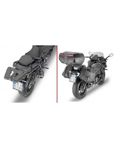 GIVI 3121FZ – Adaptador posterior específico para maleta MONOKEY® o MONOLOCK® A combinar con las parrillas MONOKEY® M5, M8A,