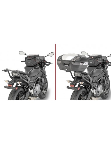 GIVI 4117FZ – Adaptador posterior específico para maleta MONOKEY® o MONOLOCK® A combinar con las parrillas MONOKEY® M5, M7,
