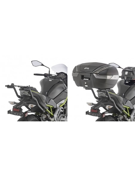 GIVI 4118FZ – Adaptador posterior específico para maleta MONOKEY® o MONOLOCK® A combinar con las parrillas MONOKEY® M5, M7,