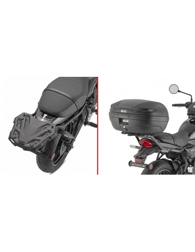 GIVI 4131FZ – Adaptador posterior específico para maleta MONOKEY® o MONOLOCK® A combinar con las parrillas MONOKEY® M5, M7,