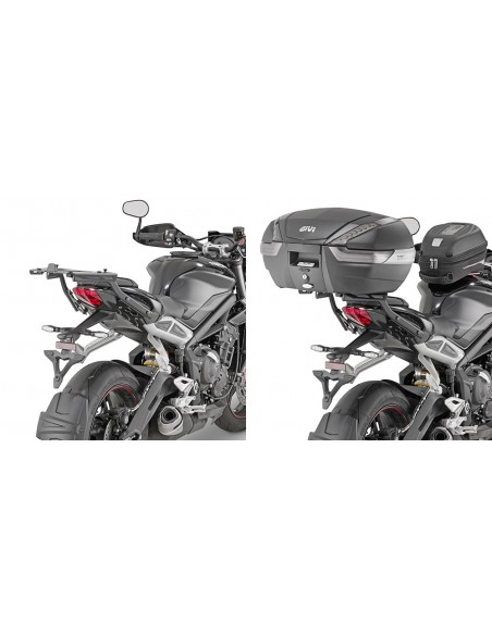 GIVI 6412FZ – Adaptador posterior específico para maleta MONOKEY® o MONOLOCK® A combinar con las parrillas MONOKEY® M5, M7,