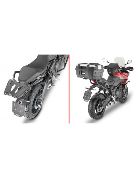 GIVI 6421FZ – Adaptador posterior específico para maleta MONOKEY® o MONOLOCK® A combinar con las parrillas MONOKEY® M5, M7,