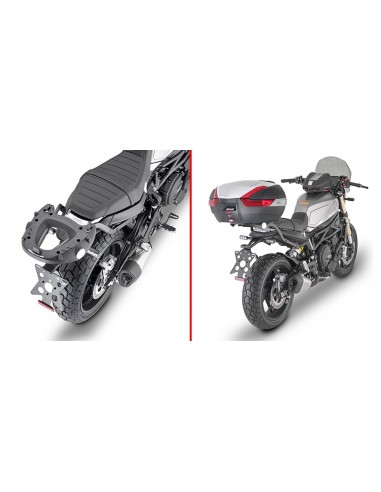GIVI 8713FZ – Adaptador posterior específico para maleta MONOKEY® o MONOLOCK® A combinar con las parrillas MONOKEY® M5, M7,