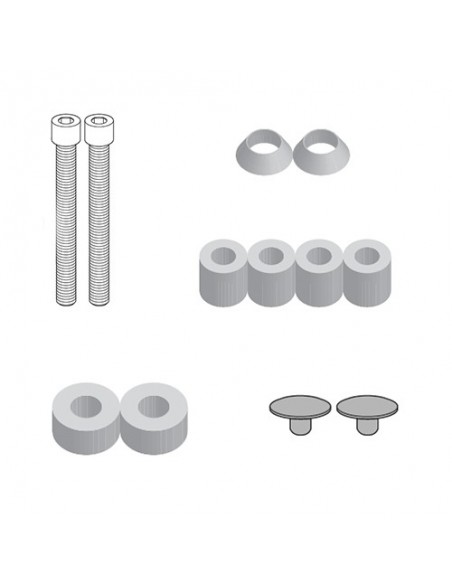 GIVI 8719KIT – Kit específico para el montaje del PL8717 / PLOS8717CAM en combinación con el adaptador SR8719 para la maleta