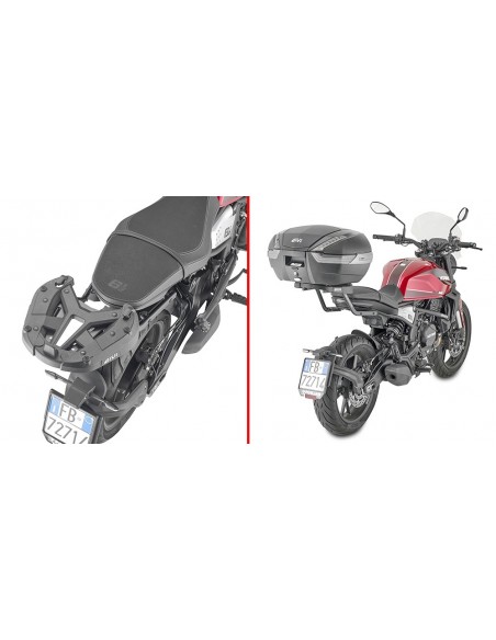 GIVI 9351FZ – Adaptador posterior específico para maleta MONOKEY® o MONOLOCK® A combinar con las parrillas MONOKEY® M5, M7,