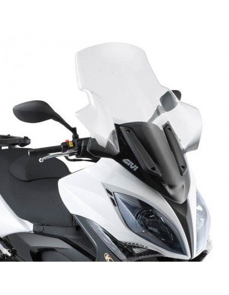 GIVI D295ST – Parabrisas específico transparente con spoiler 85,5 x 66 cms (hxa) se monta en lugar del parabrisas original / 25