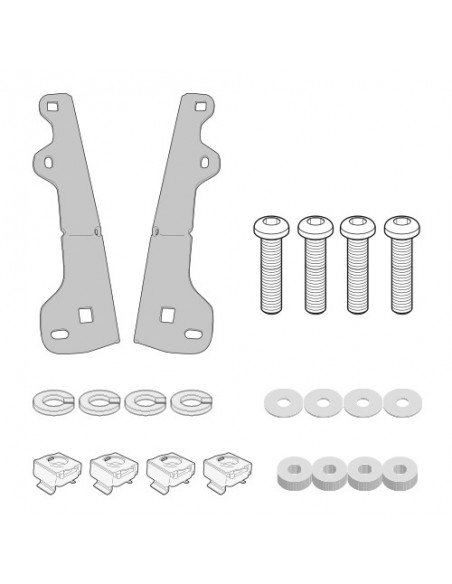 GIVI D5129KIT – Kit anclajes específico para D5127S, D5127ST, AF5127B