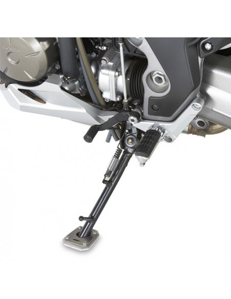 GIVI ES1110 – Extensión caballete en aluminio y acero inoxidable, para ampliar la superficie de apoyo del caballete lateral