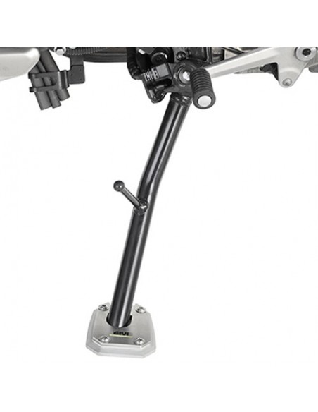 GIVI ES1139 – Extensión caballete en aluminio y acero inoxidable, para ampliar la superficie de apoyo del caballete lateral