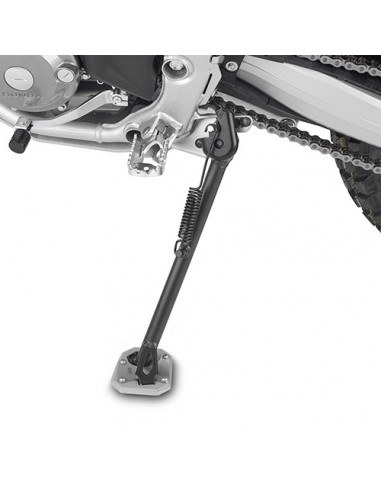 GIVI ES1191 – Extensión caballete en aluminio y acero inoxidable, para ampliar la superficie de apoyo del caballete lateral