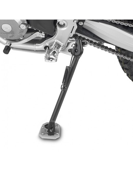 GIVI ES1191 – Extensión caballete en aluminio y acero inoxidable, para ampliar la superficie de apoyo del caballete lateral