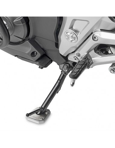 GIVI ES1192 – Extensión caballete en aluminio y acero inoxidable, para ampliar la superficie de apoyo del caballete lateral