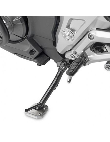 GIVI ES1192 – Extensión caballete en aluminio y acero inoxidable, para ampliar la superficie de apoyo del caballete lateral