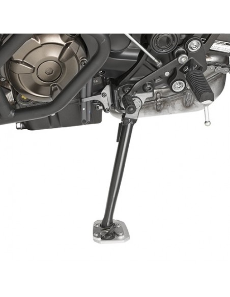 GIVI ES2130 – Extensión caballete en aluminio y acero inoxidable, para ampliar la superficie de apoyo del caballete lateral