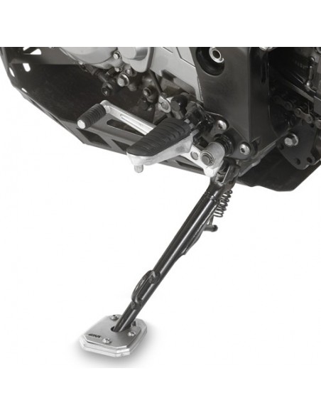 GIVI ES3101 – Extensión caballete en aluminio y acero inoxidable, para ampliar la superficie de apoyo del caballete lateral