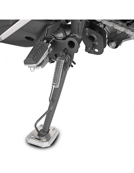 GIVI ES4121 – Extensión caballete en aluminio y acero inoxidable, para ampliar la superficie de apoyo del caballete lateral