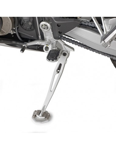GIVI ES6710 – Extensión caballete en aluminio y acero inoxidable, para ampliar la superficie de apoyo del caballete lateral