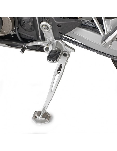 GIVI ES6710 – Extensión caballete en aluminio y acero inoxidable, para ampliar la superficie de apoyo del caballete lateral