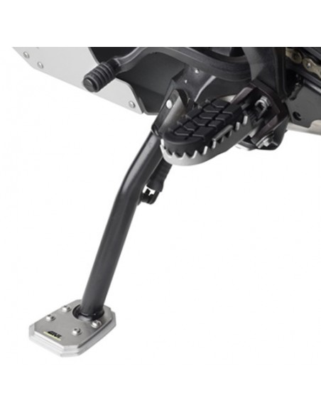 GIVI ES7704 – Extensión caballete en aluminio y acero inoxidable, para ampliar la superficie de apoyo del caballete lateral