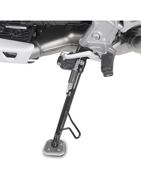 GIVI ES8203 – Extensión caballete en aluminio y acero inoxidable, para ampliar la superficie de apoyo del caballete lateral