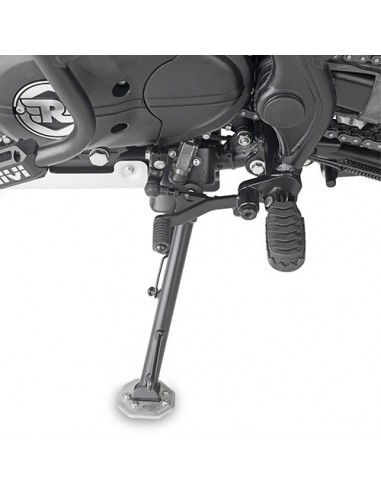 GIVI ES9054 – Extensión caballete en aluminio y acero inoxidable, para ampliar la superficie de apoyo del caballete lateral