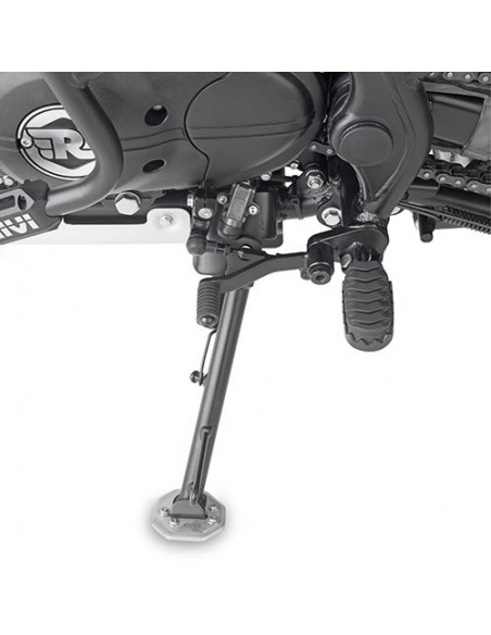 GIVI ES9054 – Extensión caballete en aluminio y acero inoxidable, para ampliar la superficie de apoyo del caballete lateral