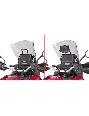 GIVI FB1179 – Barra a montar detrás de la cúpula para colocar S902A, S920M, S920L, S95KIT y porta GPS-Smartphone Para S902A,