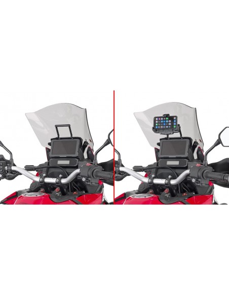 GIVI FB1179 – Barra a montar detrás de la cúpula para colocar S902A, S920M, S920L, S95KIT y porta GPS-Smartphone Para S902A,