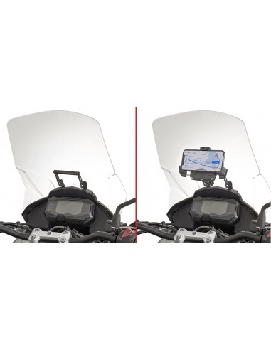 GIVI FB5126 – Barra a montar detrás de la cúpula para colocar S902A, S920M, S920L, S95KIT y porta GPS-Smartphone Para S902A,