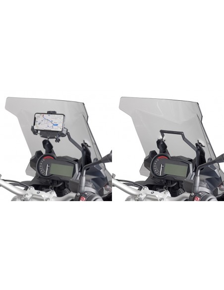 GIVI FB5127 – Barra a montar detrás de la cúpula para colocar S902A, S920M, S920L, S95KIT y porta GPS-Smartphone Para S902A,