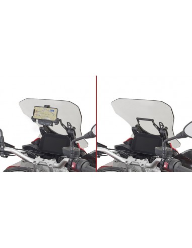 GIVI FB5137 – Barra a montar detrás de la cúpula para colocar S902A, S920M, S920L, S95KIT y porta GPS-Smartphone Para S902A,