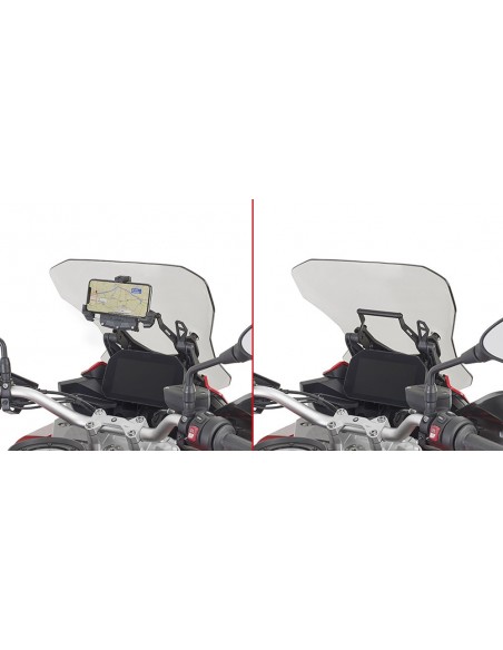GIVI FB5137 – Barra a montar detrás de la cúpula para colocar S902A, S920M, S920L, S95KIT y porta GPS-Smartphone Para S902A,