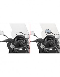 GIVI FB5619 – Barra a montar detrás de la cúpula para colocar S902A, S920M, S920L, S95KIT y porta GPS-Smartphone Para S902A,