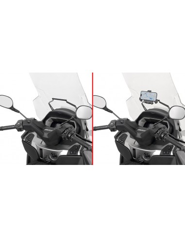 GIVI FB5619 – Barra a montar detrás de la cúpula para colocar S902A, S920M, S920L, S95KIT y porta GPS-Smartphone Para S902A,