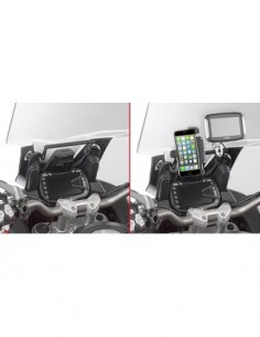 GIVI FB7408 – Barra a montar detrás de la cúpula para colocar S902A, S920M, S920L, S95KIT y porta GPS-Smartphone Para S902A,