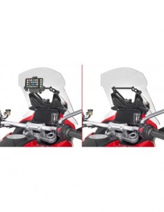 GIVI FB7413 – Barra a montar detrás de la cúpula para colocar S902A, S920M, S920L, S95KIT y porta GPS-Smartphone Para S902A,