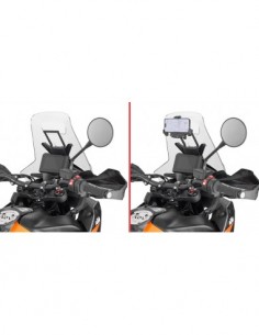 GIVI FB7716 – Barra a montar detrás de la cúpula para colocar S902A, S920M, S920L, S95KIT y porta GPS-Smartphone Para S902A,