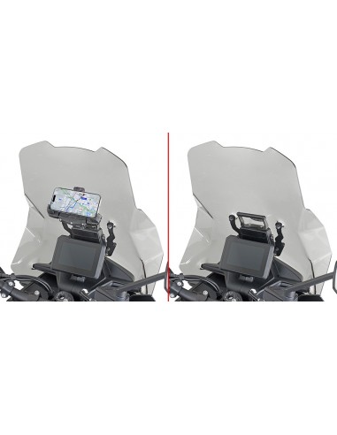 GIVI FB7717 – Barra a montar detrás de la cúpula para colocar S902A, S920M, S920L, S95KIT y porta GPS-Smartphone Para S902A,