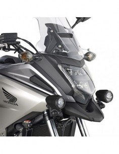 GIVI LS1146 – Kit de soportes específico para montar los faros suplementares en los que no está presente las defensas de motor