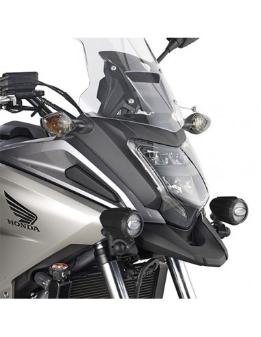 GIVI LS1146 – Kit de soportes específico para montar los faros suplementares en los que no está presente las defensas de motor