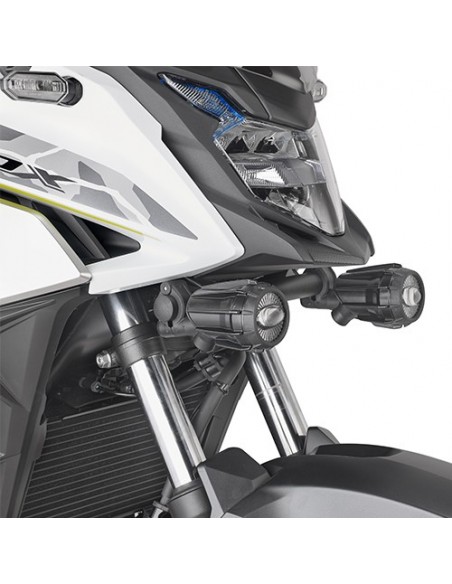 GIVI LS1171 – Kit de soportes específico para montar los faros suplementares en los que no está presente las defensas de motor
