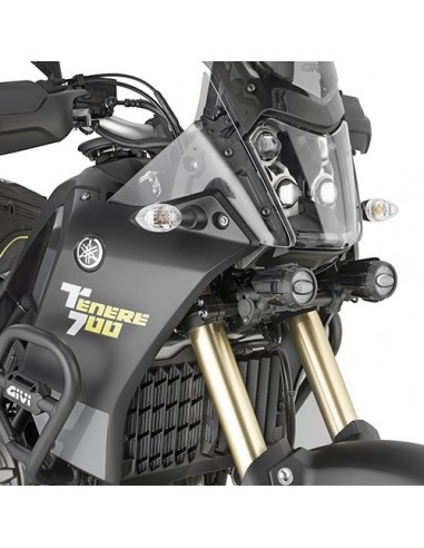 GIVI LS2158 – Kit de soportes específico para montar los faros suplementares en los que no está presente las defensas de motor