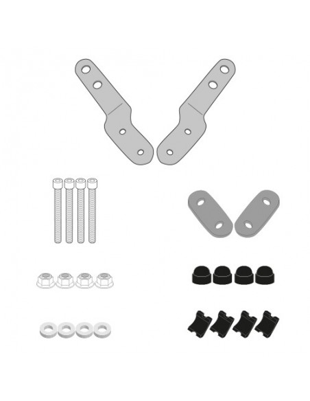 GIVI LS5135 – Kit de fijación específico para montar la defensa de motor tubular específica TN5135 en presencia de los faros