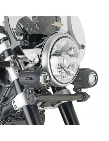 GIVI LS9058 – Kit de soportes específico para montar los faros suplementares en los que no está presente las defensas de motor