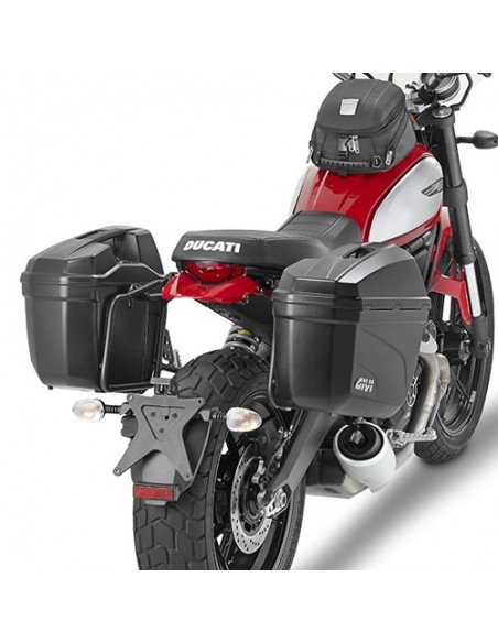 GIVI PL7407 – Portamaletas lateral específico para maletas MONOKEY® se puede montar sólo las maletas MONOKEY® E22 y DLM30A /