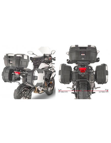 GIVI PL8711 – Portamaletas lateral específico para maletas MONOKEY® o RETRO FIT